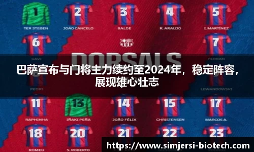 巴萨宣布与门将主力续约至2024年，稳定阵容，展现雄心壮志